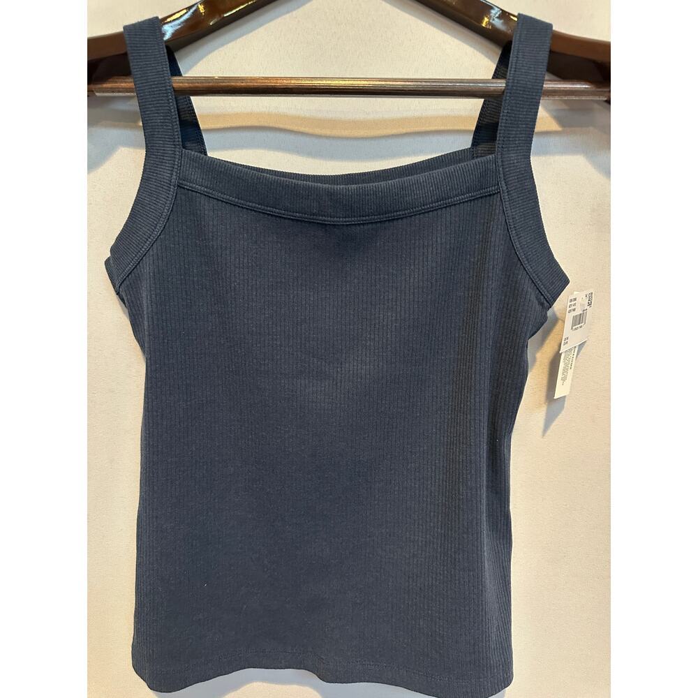 Women’s American Eagle Dark Blue Ribbed Tank Top Size M